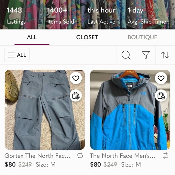 The North Face Men's Performance Jacket in Blue and Gray - Picture 13 of 13